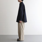 TRIPLE PLEATED EASY TROUSERS #KHAKI [A25A05PT03C]