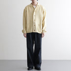 Cotton Fancy Yarn Crochet Collar Knit Jacket #Custard [NEP-SS2628]