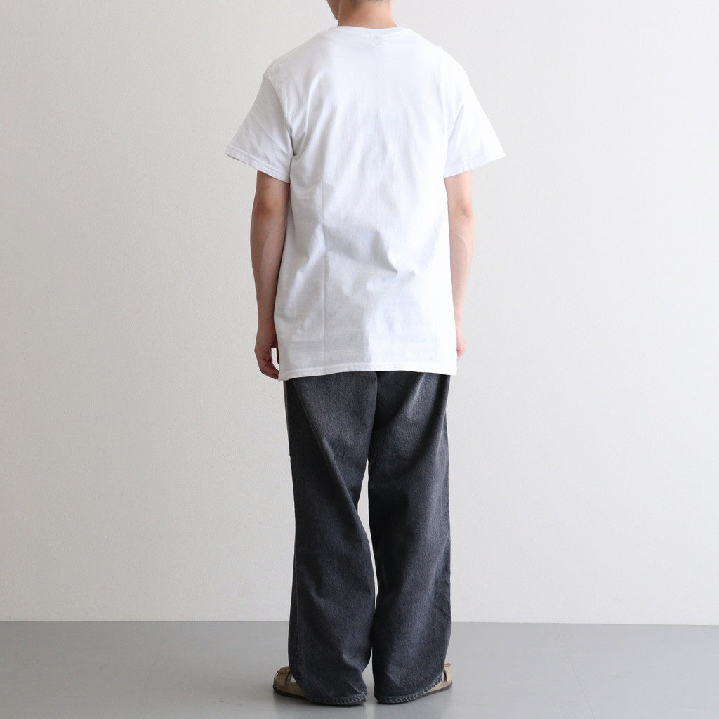 SHORT SLEEVE PRINT-T "swing by" #WHITE [DNA25T02]