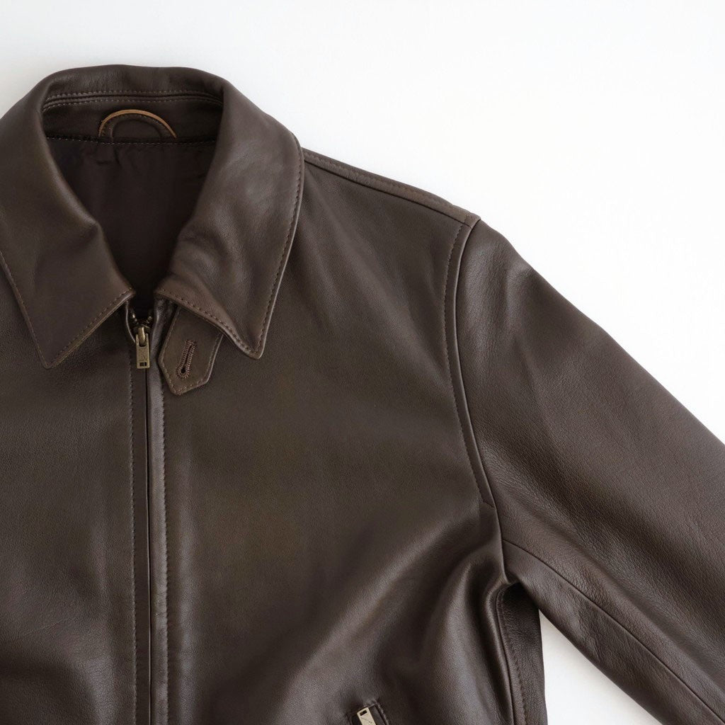 SHEEP AVIATOR LEATHER JACKET #052 DARK BROWN [16862 25023]