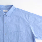 Regular Collar Wind S/S Shirt #Sax [S26SG088]