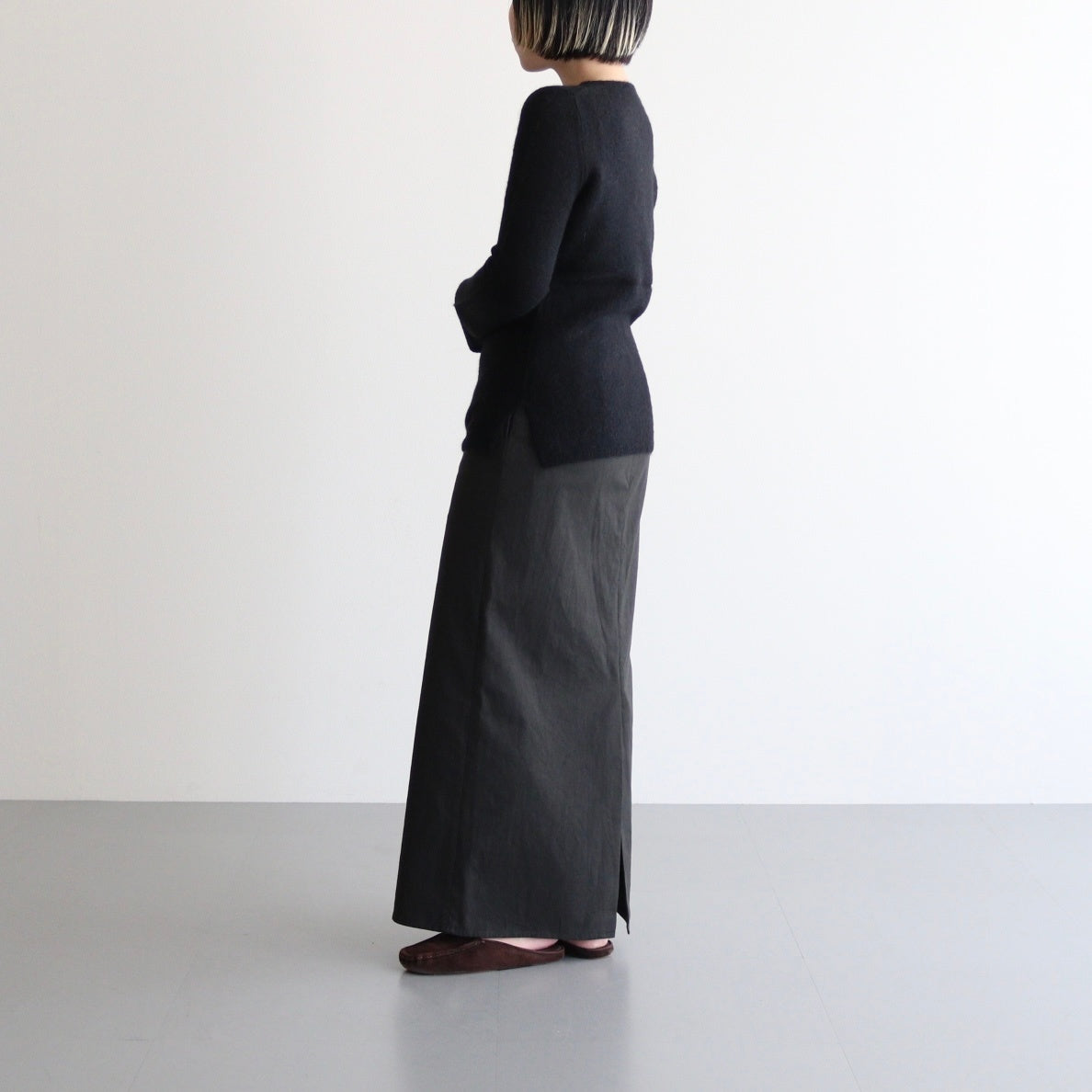 FAIRY ALPACA KN HENLY NECK #010 BLACK [16852 60036]