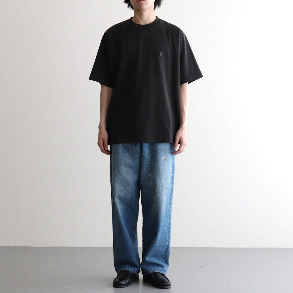 b Patch Tee WIDE #InkBlack×Charcoal [bROOTS25S34S26C]