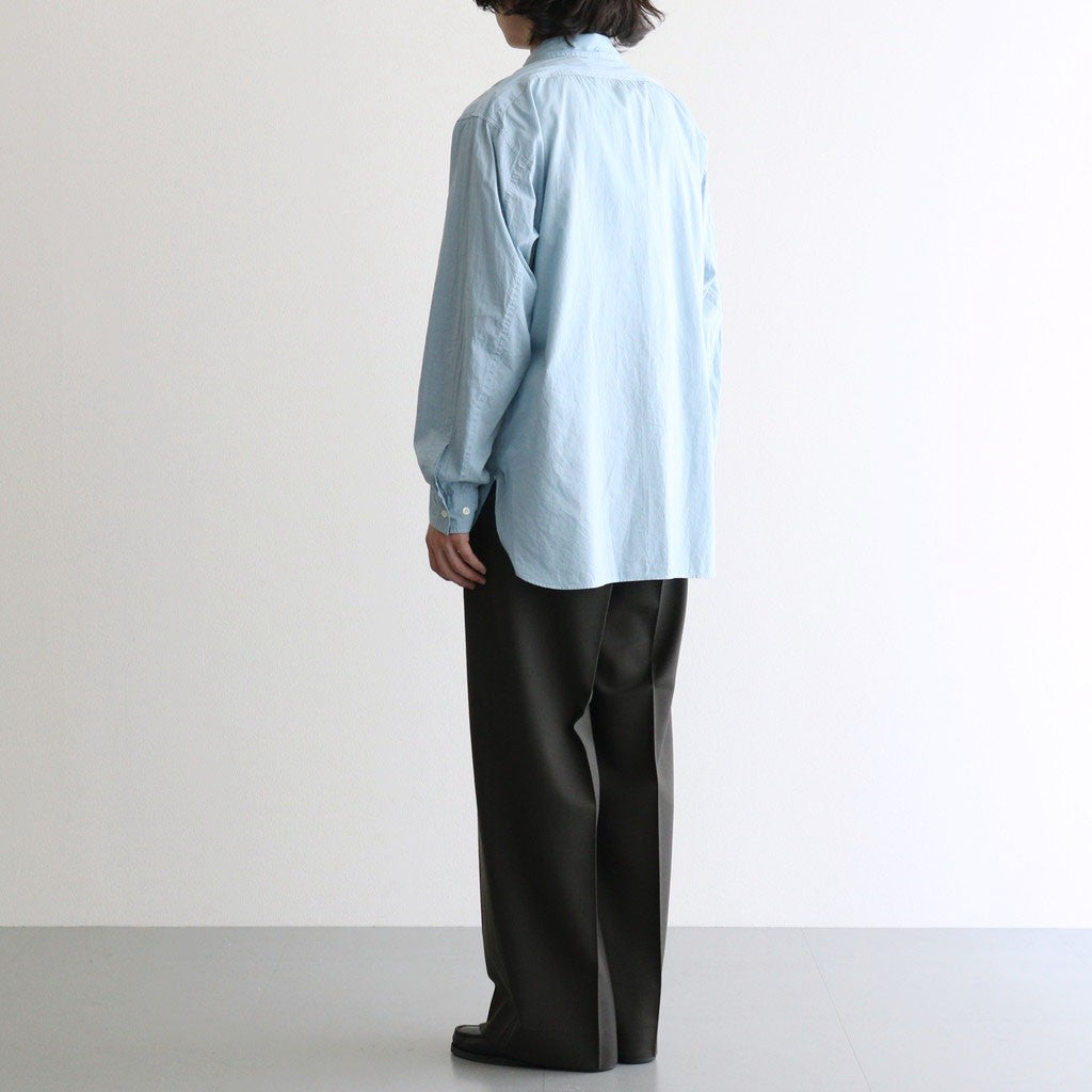 FLAT FRONT WIDE TROUSERS #DARK SAGE [A26C07PT03C]
