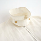 Washed Wool Silk Sports Jacket #Ivory [BHS26F020]