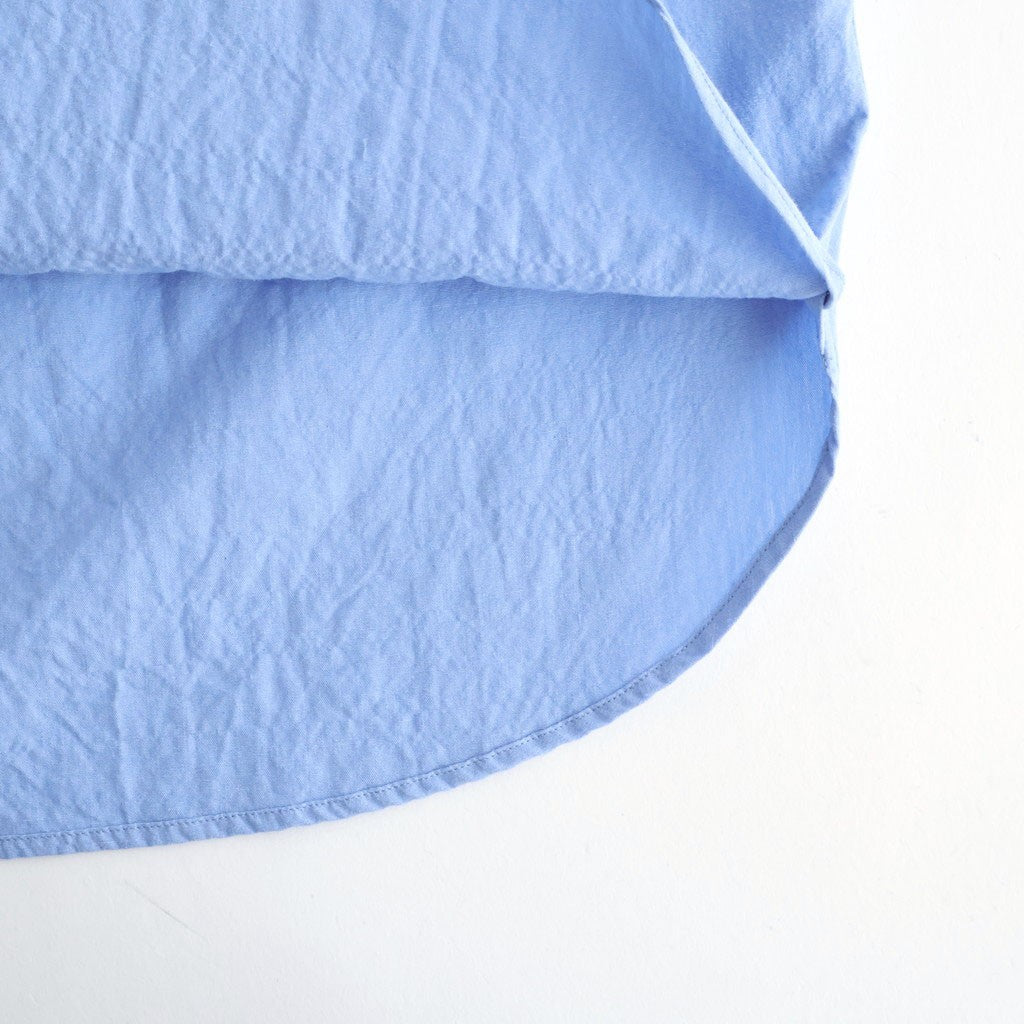 Regular Collar Wind Shirt #Sax [S26SG082]