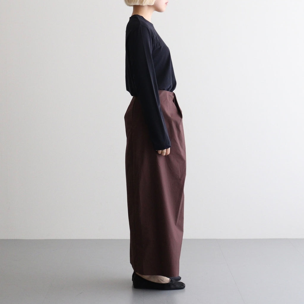 CHIFFON LONG T-SHIRT #DARK NAVY [BN-26SL-046]