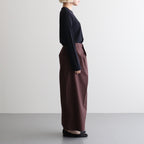 CHIFFON LONG T-SHIRT #DARK NAVY [BN-26SL-046]