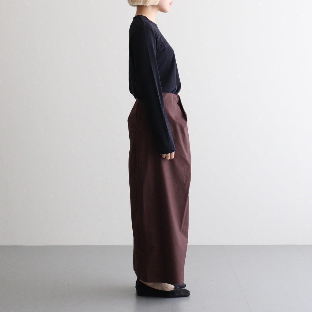 CHIFFON LONG T-SHIRT #DARK NAVY [BN-26SL-046]