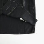 ORIGINAL PRINTED OPEN COLLAR SHIRTS (KASURI) Short-sleeve #BLACK [261OJ-SH20]