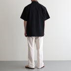 SILK NEP CLOTH SOUVENIR SHIRTS (Short-sleeve) #ONYX [251OJ-SH14]