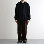Co/Silk Nep Harf-zip P/O #Black [BHS25S037F26]