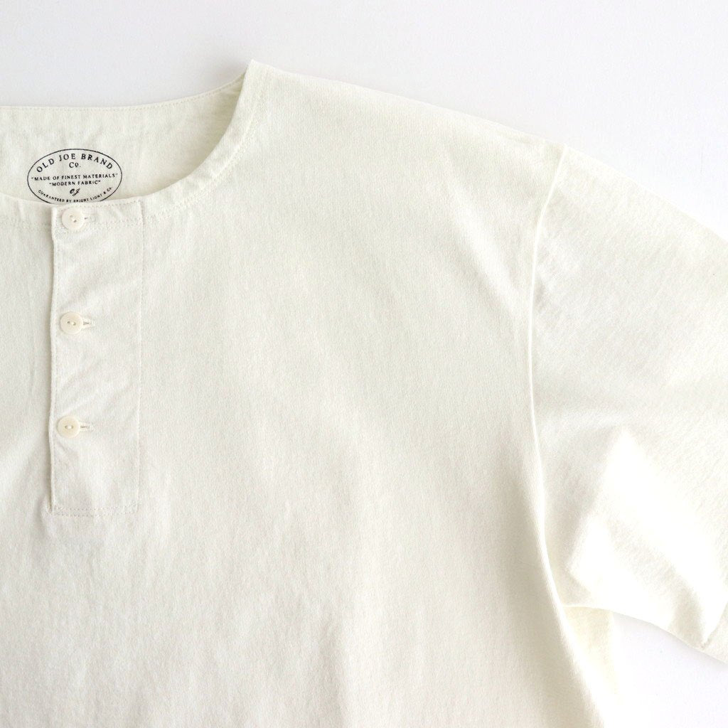 TUBE TEE (Henry-Neck) #RAW WHITE [251OJ-CT05]