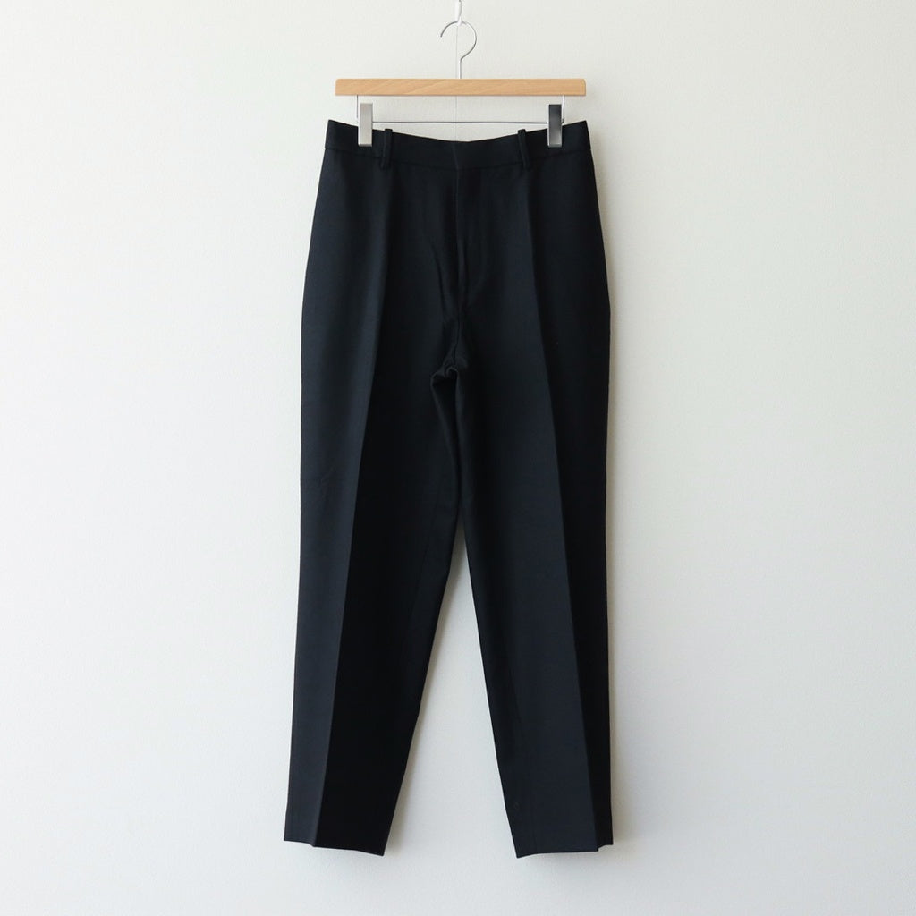 FLAT TAPERED TROUSERS #BLACK [A24C17PT01C]