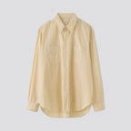 C/L LS WORK SHIRT #PALE YELLOW [PMAV-LS05]