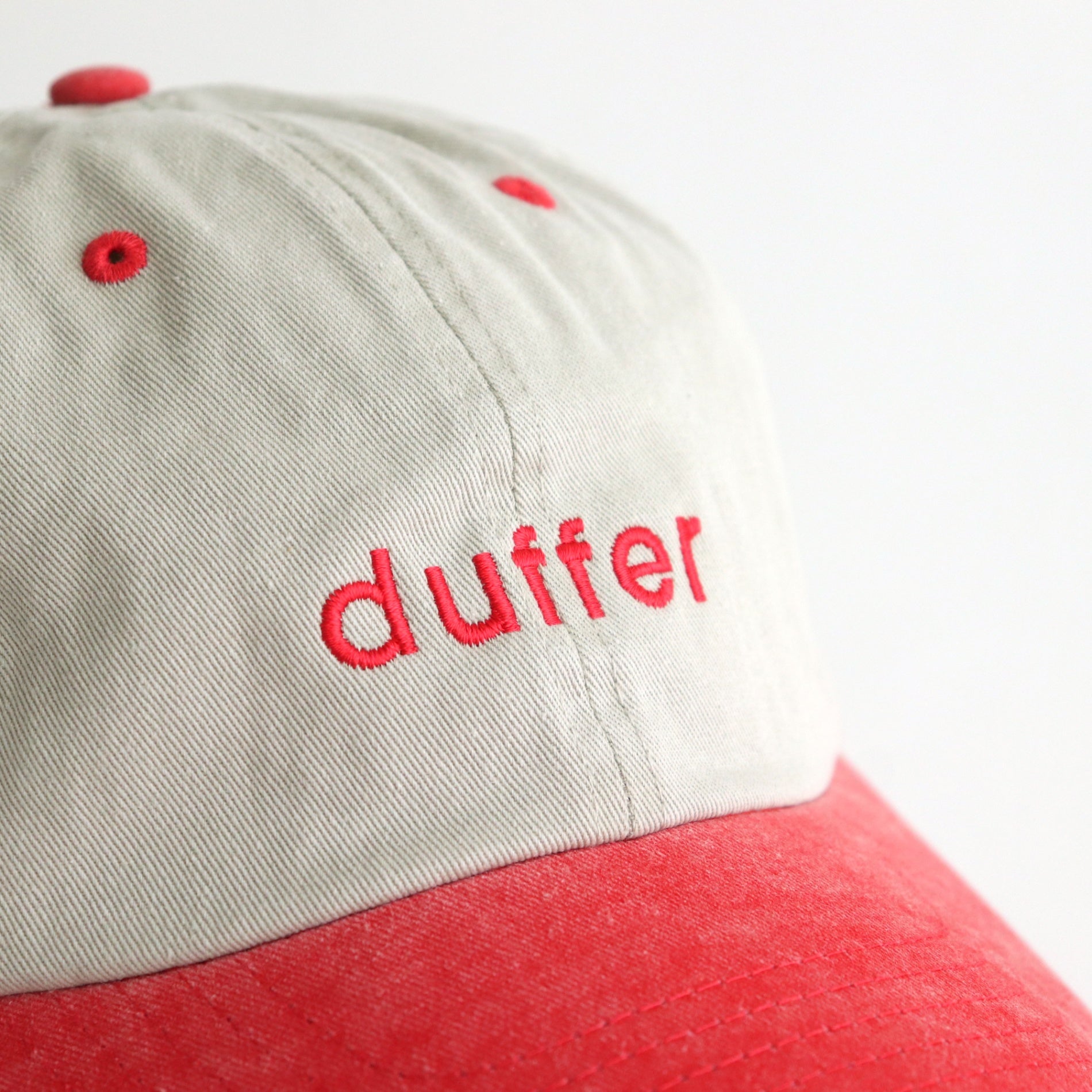 PIGMENT BASEBALL CAP #SAND/RED [DNS25H02]