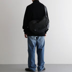 NEWSPAPER BAG M #BLACK [BG-27-C-COW.AN-4]