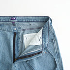 Linen Cotton Denim Field Pants #Indigo Bleach [N26FC029]
