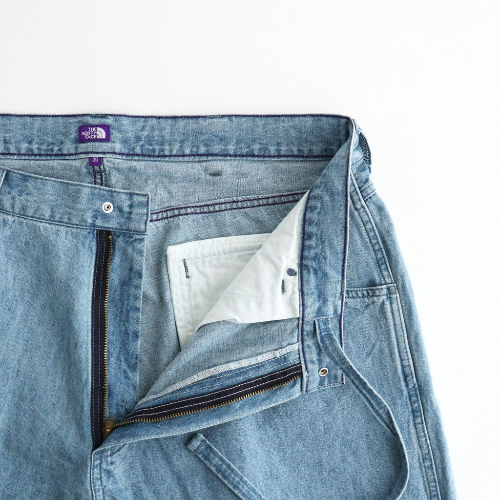 Linen Cotton Denim Field Pants #Indigo Bleach [N26FC029]