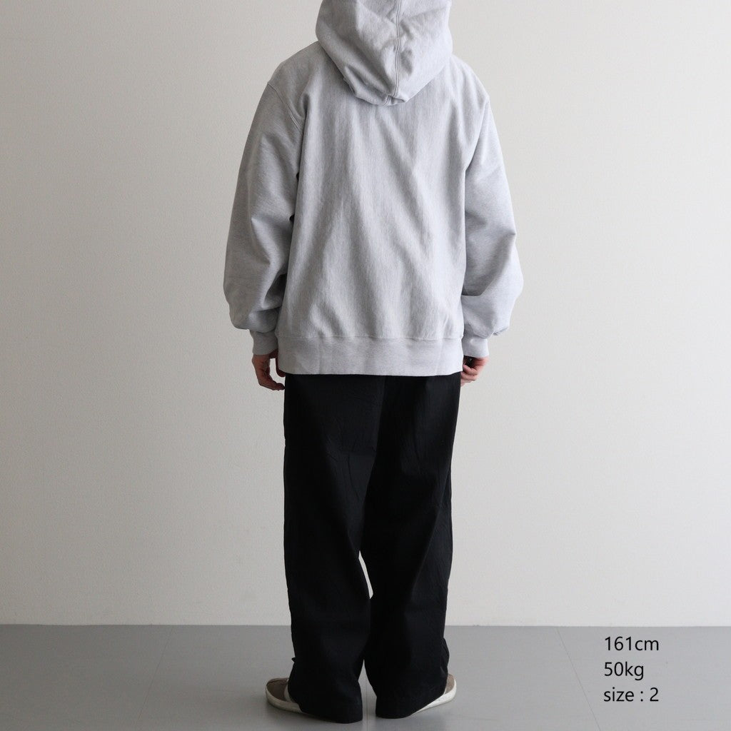 Thin-Sweat Separate-Pocket Hoodie P/O #HeatherWhite [bROOTS25S20]