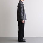 CLASSIC FIT DOUBLE PLEATED TROUSERS #BLACK [A25A05PT01C]