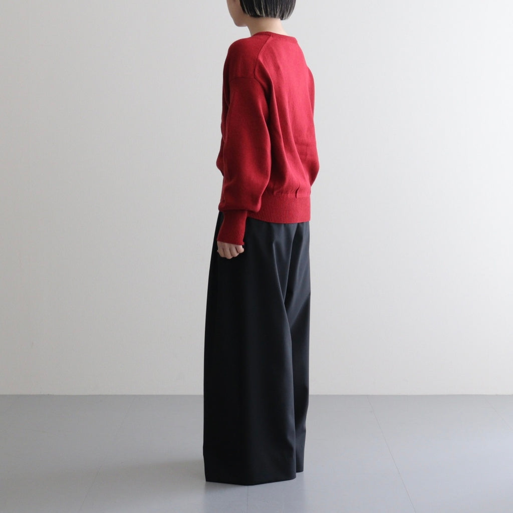 羊絨V領套頭衫 #紅色 [NEP-AW2415UNI]