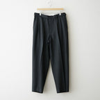 SINGLE PLEAT WIDE TROUSERS #GRAY BIRD’S-EYE [M26C10PT02C]