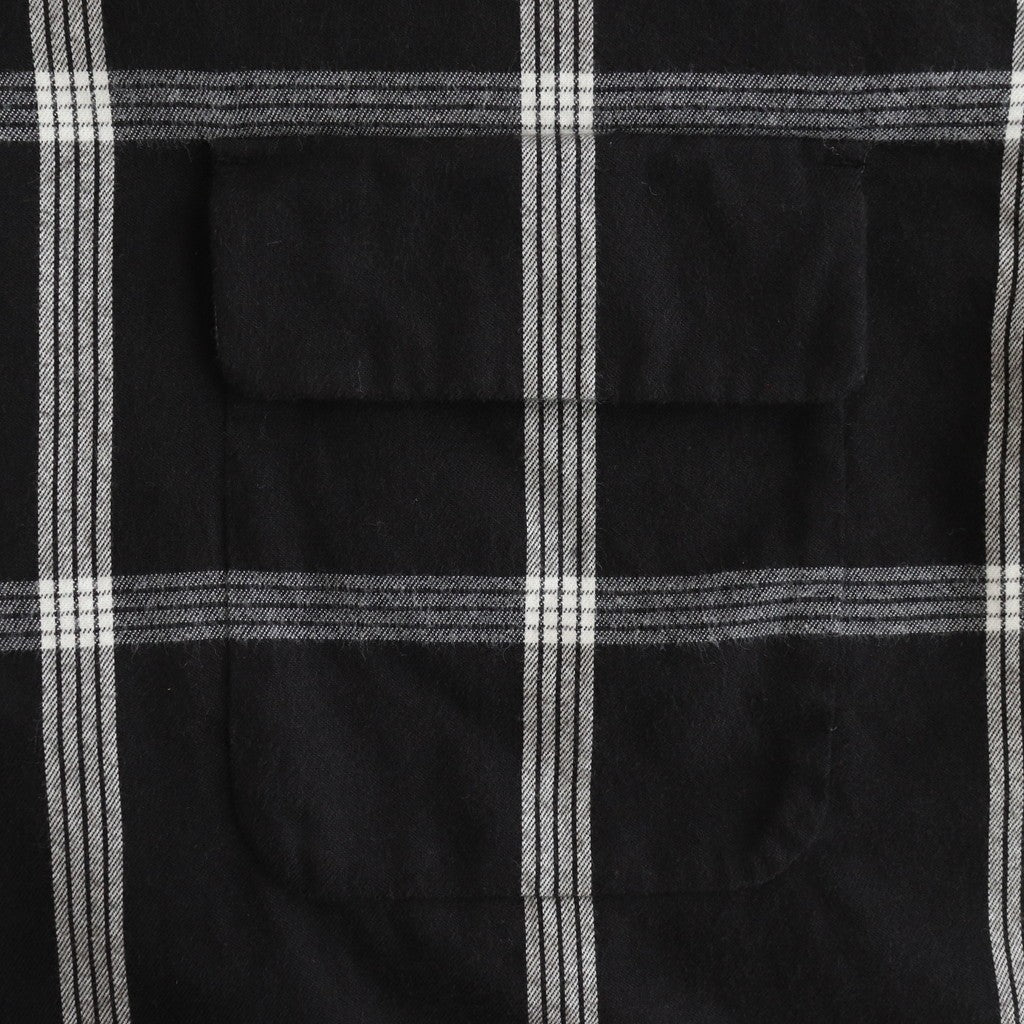 Flannel PALAKA Check Shirt #Black [S25FG016]
