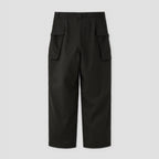 HOPSACK WIDE POCKET TROUSERS #FOREST [PMAT-PT06]
