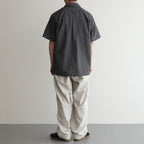 Open Collar Panama S/S Shirt #Gray [S25SG119]