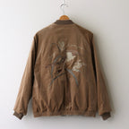 FADED VELVET SOUVENIR JACKET #DUNE [242OJ-JK15]