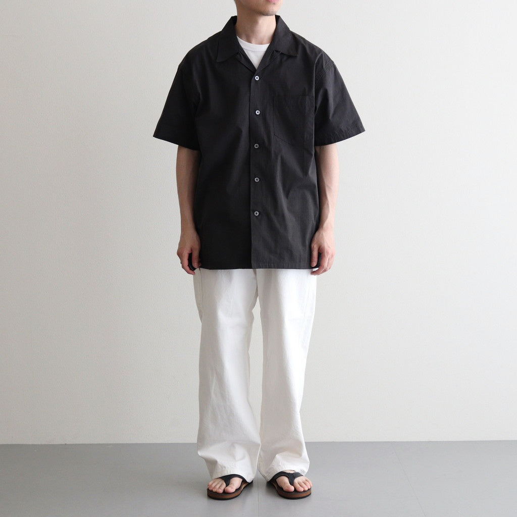 BACK GATHERING SS SHIRT #CHARCOAL [PMAT-SS04]