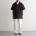 BACK GATHERING SS SHIRT #CHARCOAL [PMAT-SS04]