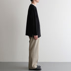 NORMANDY LINEN BASQUE SHIRT #BLACK [BN-25SM-065]