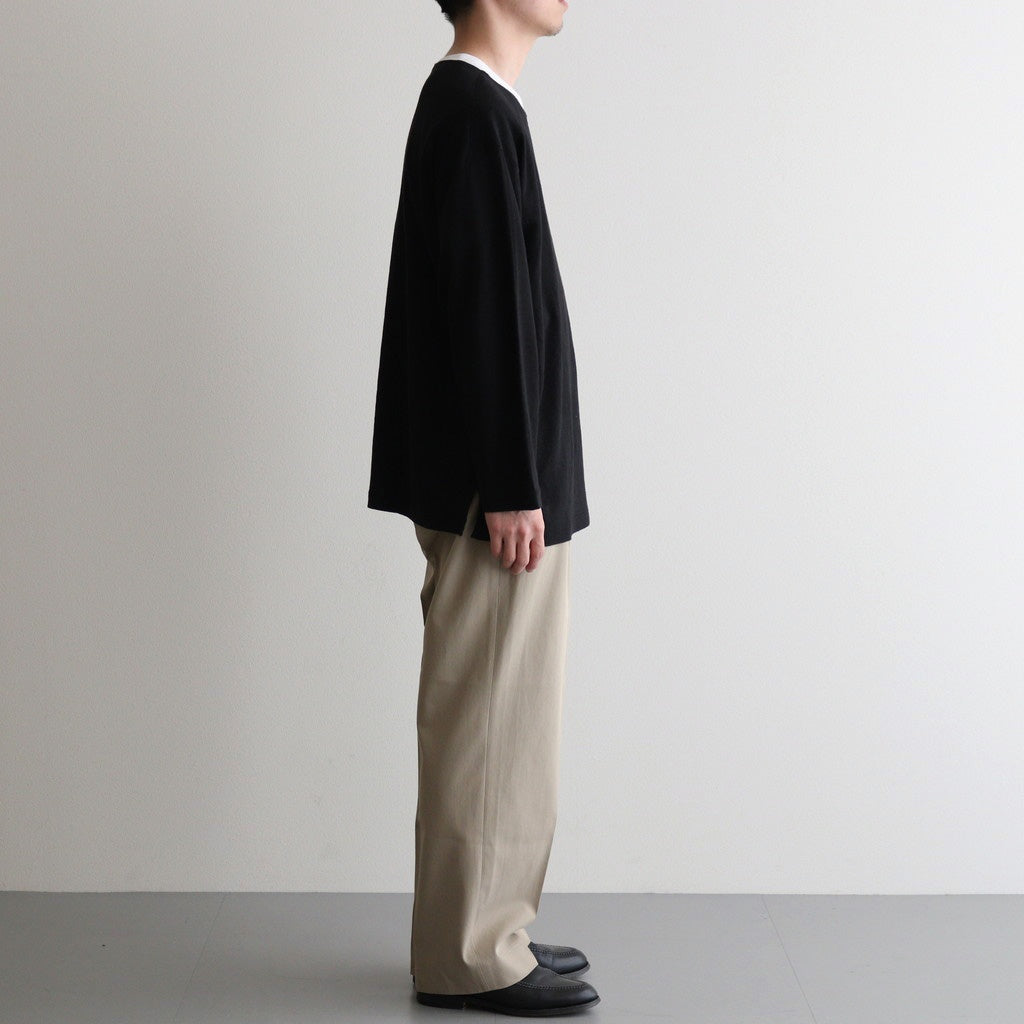 NORMANDY LINEN BASQUE SHIRT #BLACK [BN-25SM-065]