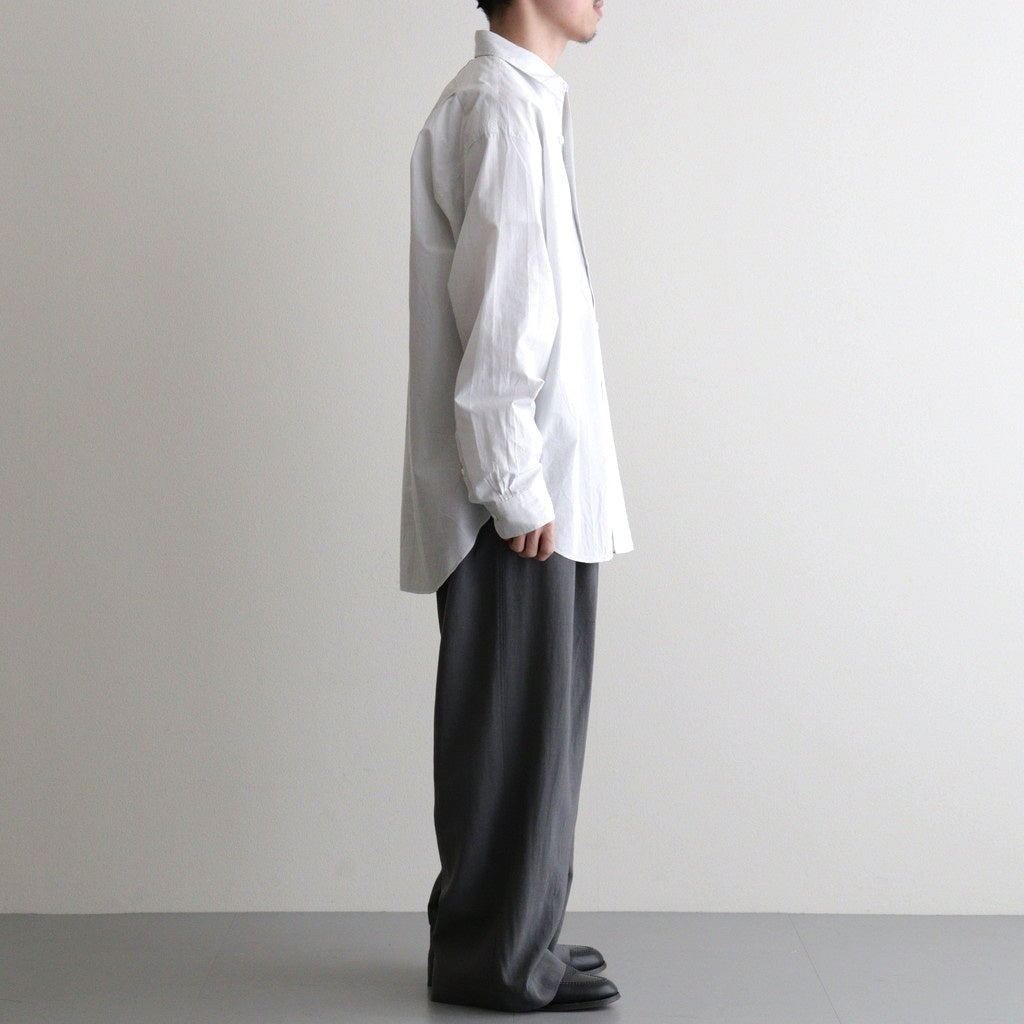 Wool Cupro Easy Wide Trousers #Khaki Gray [NEP-SS2606]