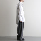 Wool Cupro Easy Wide Trousers #Khaki Gray [NEP-SS2606]