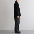 FRONT TUCK ARMY TROUSER #BLACK [252OJ-PT07]