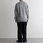 CASHMERE FOX CREW NECK #GRAY [BN-25FM-053]