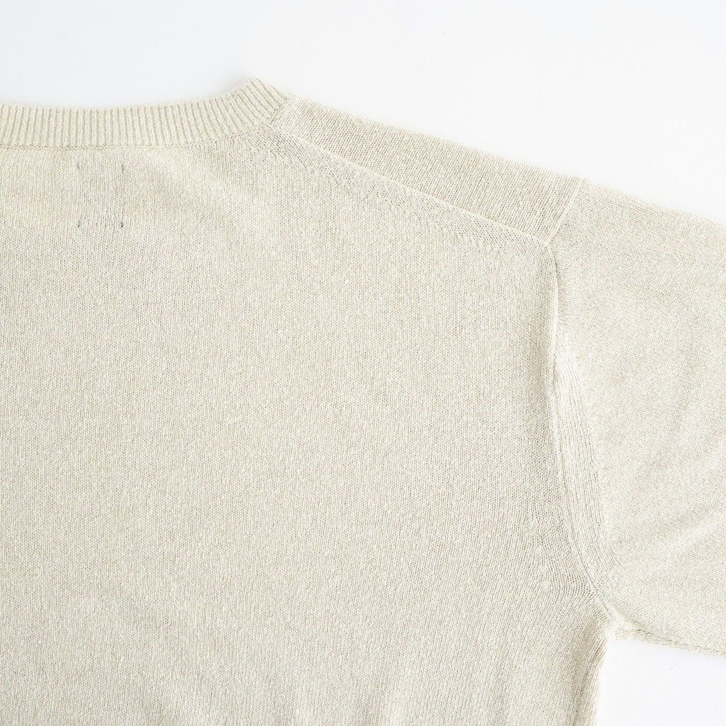 REVIVAL SILK CREW NECK #IVORY [BN-26SM-041]