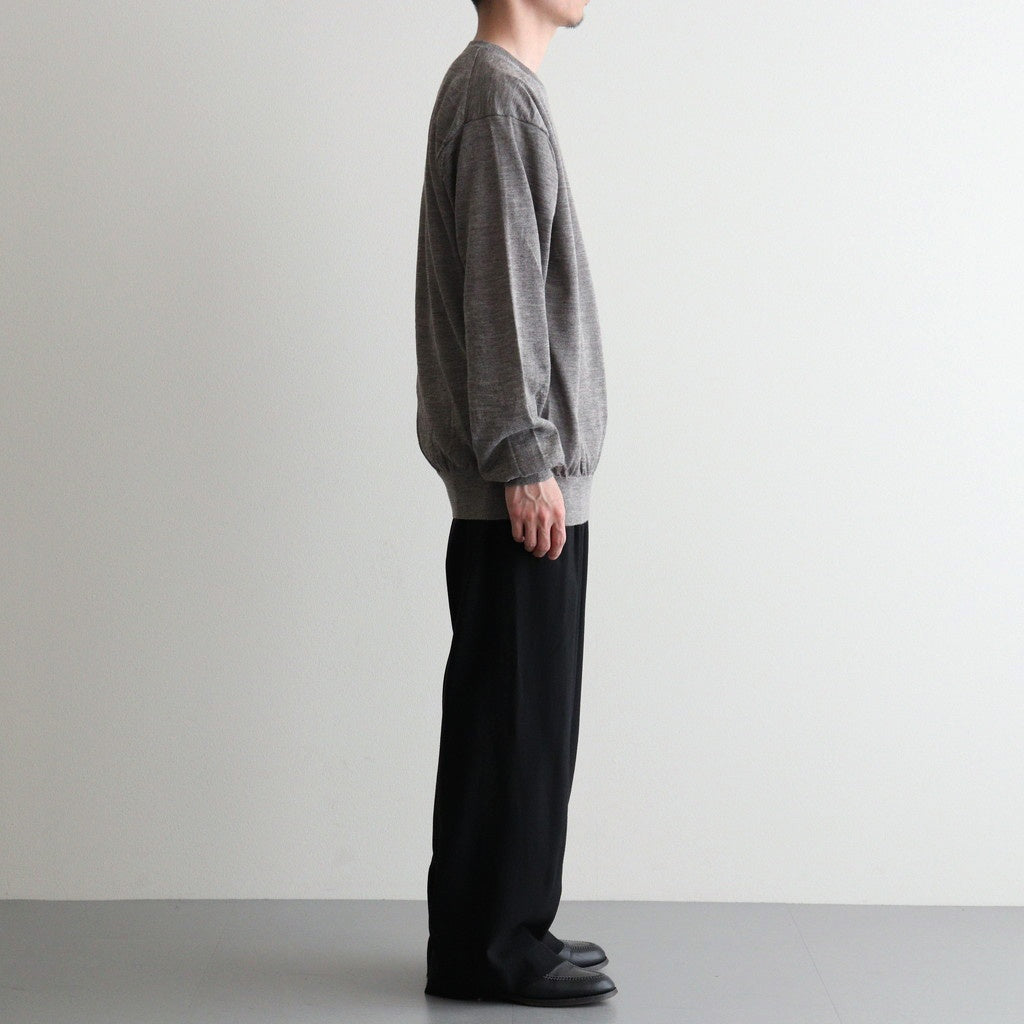 CHOMA CREW NECK #GREIGE [BN-26SM-058]