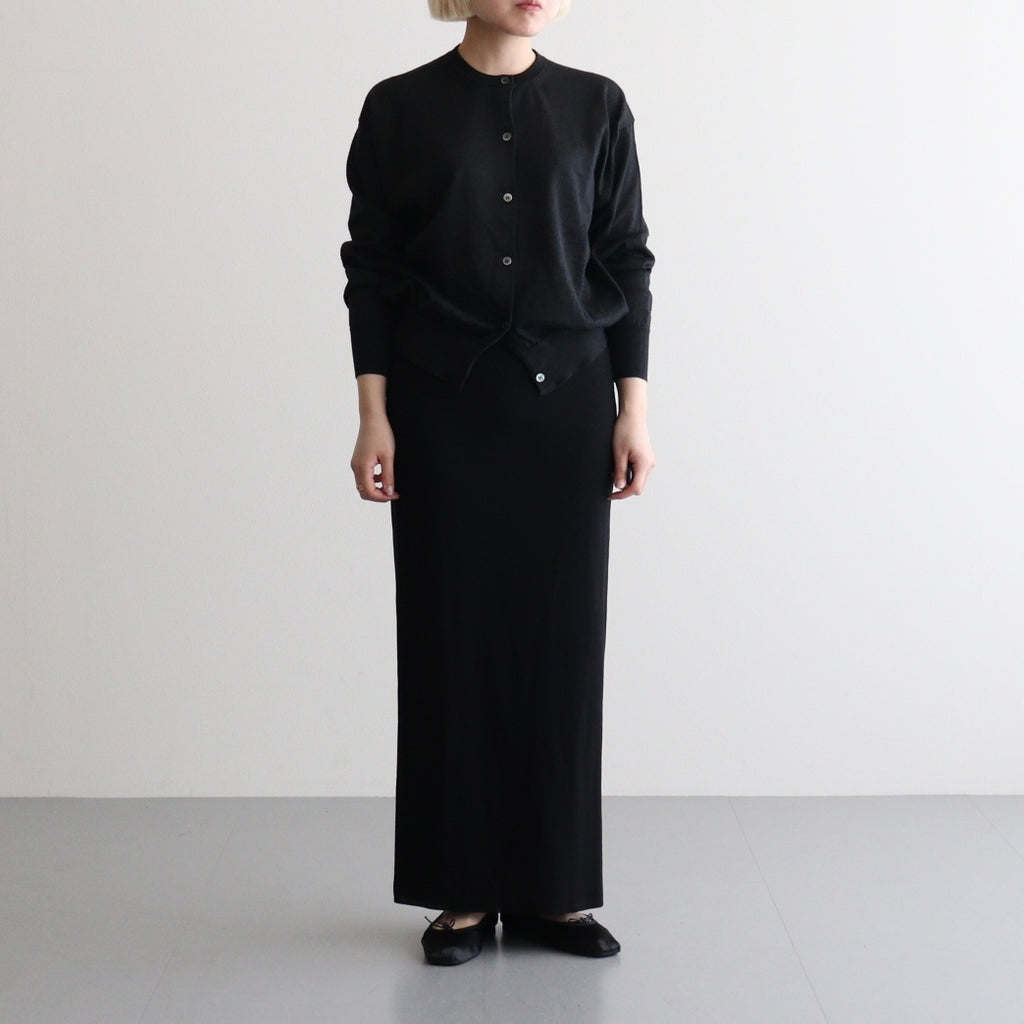 CHOMA CREW NECK CARDIGAN #BLACK [BN-26SL-040]