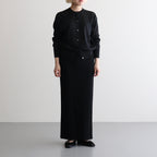 CHOMA CREW NECK CARDIGAN #BLACK [BN-26SL-040]