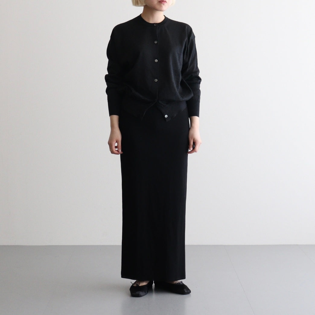 CHOMA CREW NECK CARDIGAN #BLACK [BN-26SL-040]