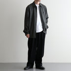 ZIP SHIRT #MOSS GRAY CHECK [A26C17SH03C]