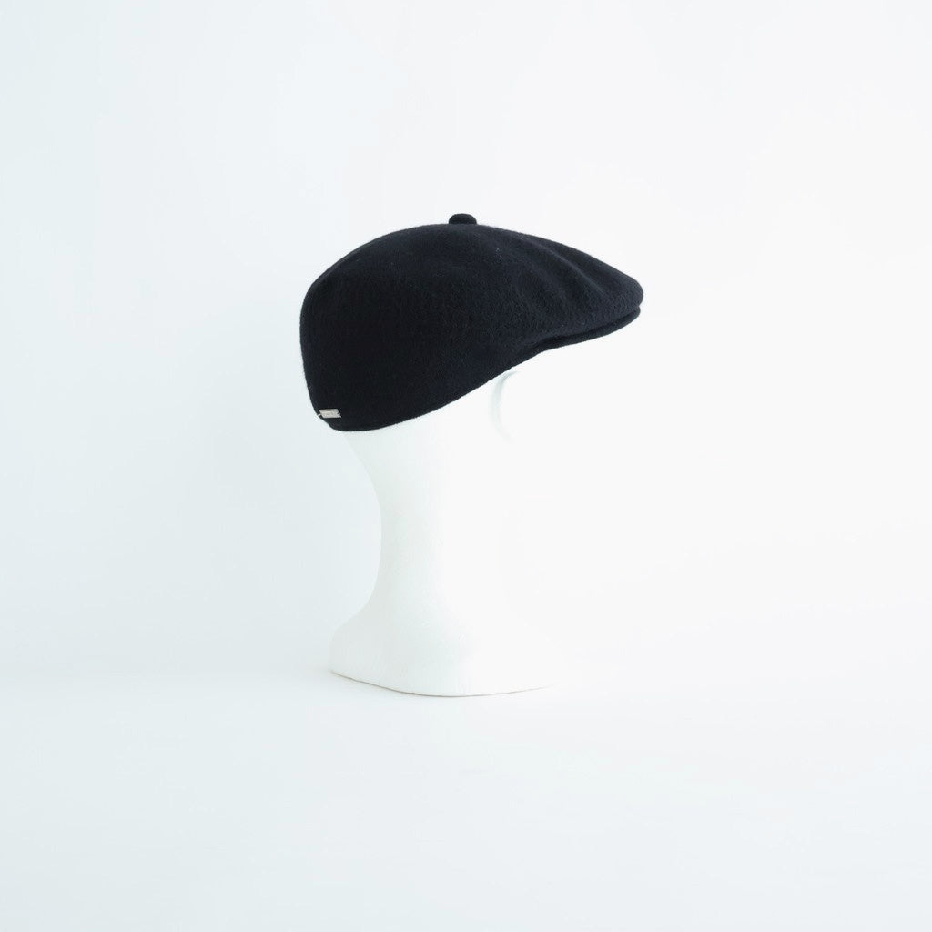 ANGORA WOOL HUNTHING CAP - GENTLEMAN #BLACK [X01007]