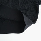 GRASSY LACE CREW NECK #BLACK [BN-26SL-028]