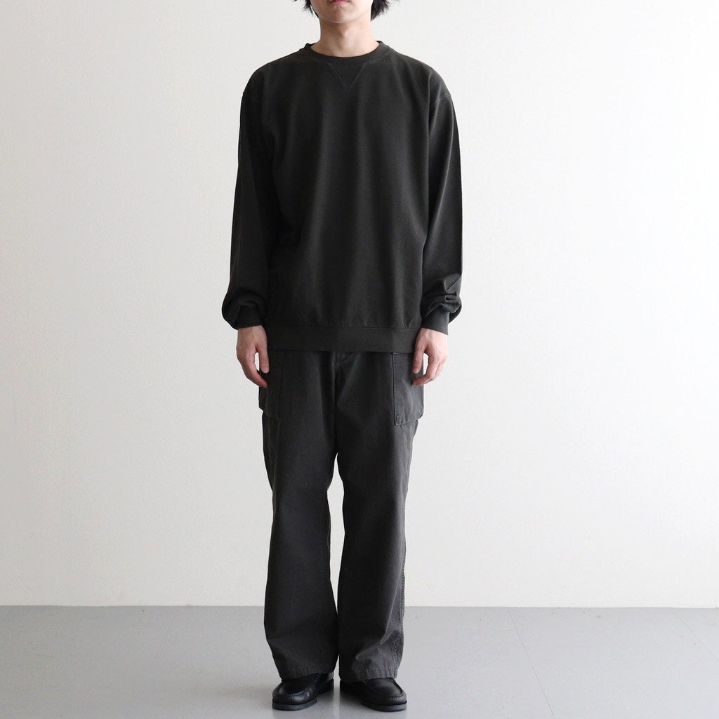 POPLIN CLOTH CARGO TROUSERS #FADED CHARCOAL [PMAV-PT03]