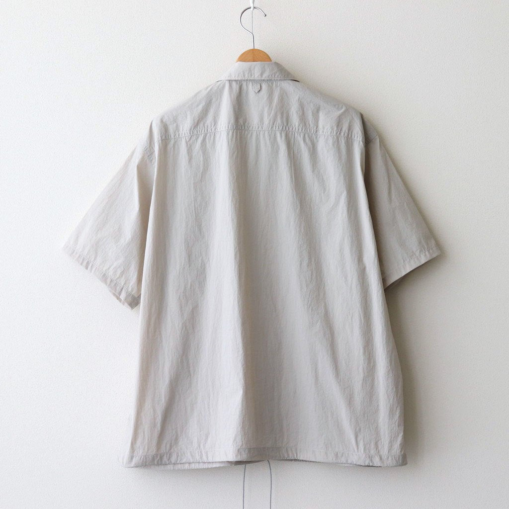 Nylon Taffeta Field S/S Shirt #Light Gray [N25SG055]