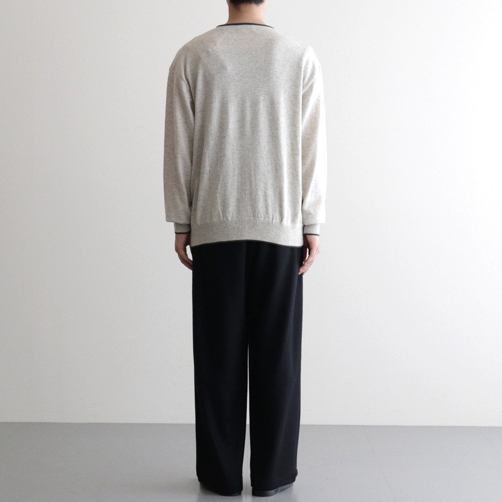 Cashmere Henleyneck - Diffusion Exclusive #Lt.Gray×Charcoal [NEP-AW2520B]